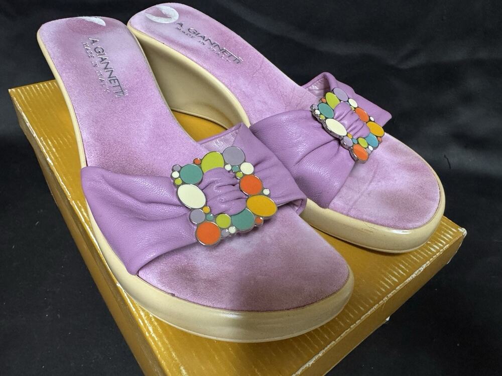 A.Giannetti Women's Made in Italy Comfort Sandals size US 9
